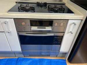 京都キッチン取付け隊　ガスオーブンの撤去　施工前